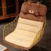 Подушка/декоративная зимняя милая плюшевая цельная подушка с животными, напольная подушка для дивана, более толстая подушка для офисного стула