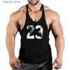 Erkek tank üstleri stringer gym en iyi erkek erkekler singlets fitness yelekleri için zirveler spor salonu gömlek adam kolsuz sweatshirt tişörtler askonluklar adam giyim t230417