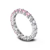 Trouwringen S925 Sterling zilveren diamanten ring voor dames Design Sense Small en luxe volledige 5A zirkoon 231117