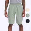 Lu Summer Men's Sports Fitness Shorts Outdoor Training Running Leisure Five Cent Shorts Size M-2XL Breattable LL91