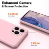 Liquid Silicone Shockproof Phone Case For iPhone 15 14 13 12 11 Pro Max XS XR Plus 14Pro 12Pro 11Pro 13Pro Luxury Skin Feel Soft Back Protective Cover