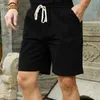 Men's Shorts Linen Shorts Men Big Tall Summer Plus Size 6XL 7XL 8XL 9XL 10XL Elastic Waist Casual Flax Bermuda Male Beach Linen Clothes 230417