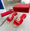 Valentine Sandalen High Heel Designer Slippers Dames Sandalen Leer Slippers Platform Slide Rubber Sandaal Sandaal Zomer Fashion Patform DVXCVDZF EOK5