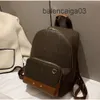 Designer Slv Bag Leder Outdoor Rucksack Mann Damen Trendige Marke Mode Luxuriöse Braune Alte Blume Neue Große Kapazität Schüler Schulrucksack Reise Büchertasche