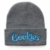 Beanie/Skull Caps Trendy Men Women Knitted Hat Fashion Cookies Pattern Embroidery Ski Warm Winter Beanie Skullies Cap YQ231117