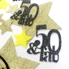 Party Decoration 50 och Fabulous 50th Birthday Decorations Star Large Table Confetti för hemmor Far Firar Pensionera