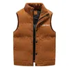 Gilets pour hommes marque hommes gilet gilet en velours côtelé hiver veste sans manches hommes coton épais sans manches vers le bas gilet homme 231116