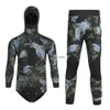 Swim wear 5mm camouflage long sleeved fist cover 2piece neoprene diving suit mens warm 231117