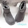 Classical Short Ankle women snow boots Cowskin Sheepskin keep warm boot transshipment Birthday Christmas gifts