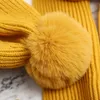 Berretti Cappelli 3 pezzi Cappello per bambini con sciarpa Guanti Set Autunno Inverno Caldo cappello lavorato a maglia Guanti Vestito Berretto per bambini Per ragazzi Ragazze Bambini Accessore 1-5 anni 231115