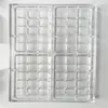 wholesale Polka Dot Chocolate Moulds transparent Polkadot tray for chocolate lattice hard plastic template food grade Mushroom Bar Mold Lglq