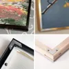 Frames DIY Metal Canvas Picture Frame Kit Gold Black 40x50 50x70 60x90 cm for Wall Art Po Posters Paintings Gallery Home Decoration 230417
