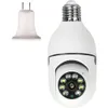 New Tuya App 5MP 360 Rotate Auto Tracking Camera Light Bulb Wifi PTZ IP Camera Remote Viewing Security E27 Bulb