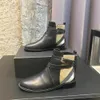 Ritslaarzen Winter geruite laarzen Dames Designer laarzen Klassieke stijl schoenen Martens geruite lederen Chelsea laarzen 5 kleuren