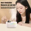Other Home Garden Colorful Romantic Projection Lamp Air Humidifier USB Charging Dual Nozzle Ultrasonic Cool Aromatherapy Water Essential Oil Diffu 231116