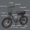 20 인치 지방 ebike 250W 750W 1000W 48V 리튬 배터리 허브 모터 전기 자전거 성인 자전거 4.0 지방 타이어 전기 자전거