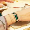 Wristwatches 2023 Fashion Exquisite Small Watch Women Rectangle Watches Leather Band Quartz Ladies Girls Gifts