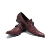 Men Italian Weave Shoes For Men Pointed Toe Loafers Wedding Oxford Luxury Breathable High Quality Shoes