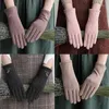 Cinq doigts gants automne hiver chaud solide coupe-vent conduite coton Polyester écran tactile extérieur plein doigt mitaines