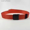 Cinture Nuova cintura in nylon unisex traspirante tattica militare da uomo Cintura con fibbia nera in plastica e metallo Cinture arancioni per donnaL231117