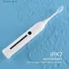 歯ブラシのソニックエレクトリック歯ブラシUSB充電スマート歯ブラシ6モードIPX7防水交換可能ブラシヘッドセットエレクトリトゥースブラシQ231117
