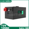 Batterie Lithium polymère 72V, 100ah, avec chargeur, 100a, 150a, parfaite pour voiturette de Golf, Tricycle, vélo, moto, vélo électrique, Scooter