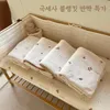 Blankets INS Soft Fleece Warm Winter Infant Comforter Cartoon Bear Embroidery Bed Cover Baby Swaddle Wrap Stroller Blanket 231116
