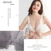 Reggiseni Flarixa Fibbia frontale Intimo da donna sexy in pizzo Reggiseni push up senza ossa Senza cuciture Bralette senza schienale invisibile Taglie forti P230417