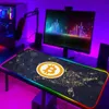 Mouse pads descansos de pulso gamer xxl grande anime rgb mouse pad acessórios de mesa de jogos bitcoin led mousepad tapete de teclado tapetes mause pc pads tapete yq231117