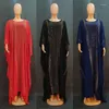 Vestidos de roupas étnicas Africanas para mulheres Diamantes de chiffon Caftan Dress 2023 Lady Abaya Boubou Roupas de roupão