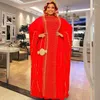 Vestidos de roupas étnicas Africanas para mulheres Diamantes de chiffon Caftan Dress 2023 Lady Abaya Boubou Roupas de roupão