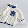 Cappotto in denim con giunture in pile per bambini, colletto alla coreana, capispalla a maniche lunghe, autunno inverno, capretto addensato caldo cappotto casual Z5453