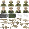 Blokken Bouwstenen Mini -figuren Set WW2 Militaire Leger Soldier Swat Police Toy Soldiers for Kids Gifts