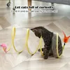 Cat Toys Tube S tipo Cats Tunnel Spring Toy Tent com bolas e um labirinto interativo de Crinkle