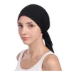 Vrouwen India kralen moslim stretch tulband hoed katoen haar staart hoofd sjaal wrap head banie casual head wrap sjaal