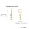 GZW Live Full Diamond Drip Tassel Boucles d'oreilles pour hommes et femmes Boucles d'oreilles simples Accessoires personnalisés pour étoiles même style