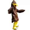 Costumes de mascotte d'aigle marron de performance de haute qualité, tenue de personnage de dessin animé, costume de carnaval, taille adulte, Halloween, fête de noël, costumes de carnaval