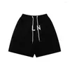 Mens shorts de luxo casual hip hop streetwear ginásios masculinos soltos calças curtas Joggers Sportswear Bottoms Bodybuilding Men