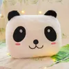 Peluş Bebekler 34cm parlak yastık yumuşak peluş parlayan renkli panda yastık led hafif oyuncaklar çocuk için hediye