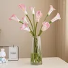 Decorative Flowers High Quality Real Touch Calla Lily Artificial Bouquet For Wedding Bridal Home Flower Decoration