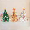 Weihnachtsdekorationen Kreative DIY Holz Weihnachtsbaum Fenster Shop Mall Desktop Display Requisiten Ornament Weihnachtsgeschenke Dekoration Supp Dhbcq