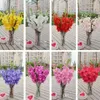 Silk Gladiolus Flower 7 Heads Piece Sword Sword Lily for Wedding Party Centerples Flowers Flowers Flowers 80cm 12pcs353v