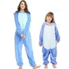 Pyjamas Kigurumi enfants hiver vêtements de nuit enfants Licorne Panda pyjama ensembles bébé filles garçons Panda Licorne Onesies pour 4 6 8 10 12 ans 231116