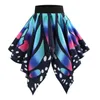 Skirts Harajuku High Waist Black Skirts Fashion Women Butterfly Girls Sexy Elastic Waisted Irregular Uniform Pleated Skirt Jupe Femme 230417