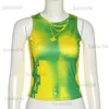 Women's Tanks Camis Zoctuo Fashion Tie Dye Print Tank Tops Women Y2k Crop Vest Tops 2022 Summer Casual Basic Vest Tee Shirt Camisole 6 Color T230417