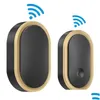 Walkie Talkie Home Bienvenue Sonnette intelligente sans fil étanche 300M Télécommande Smart Door Bell Personnes âgées Appelant d'urgence Drop de Dhvqy