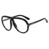 Sonnenbrille Vintage TF Damen 2023 Retro Designer Sonnenbrille Shadow Oversized Trendy Sunglass For Men Feminino