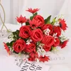 Fleurs décoratives Imitation Bouquet Rose Shinobu Xishi 1PCS Champagne Couleur Artificielle