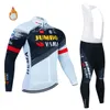 Ensembles de maillots de cyclisme Vêtements de cyclisme d'hiver Tricuta homme complet Jumbo Visma ensemble de sport maillot vtt hommes Costume vélo Costume bavoir vélo mâle Pro 231116