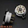 Freeshipping High End Keramische 8pin Octale Vacuümbuis Socket Klep Buis Basis Goud Messing Pins Voor KT88 EL34 6550 6V6 6L6 KT66 5881 10 STKS Iwkco